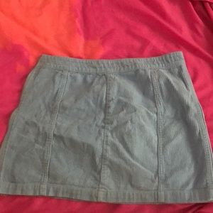 blue corduroy skirt